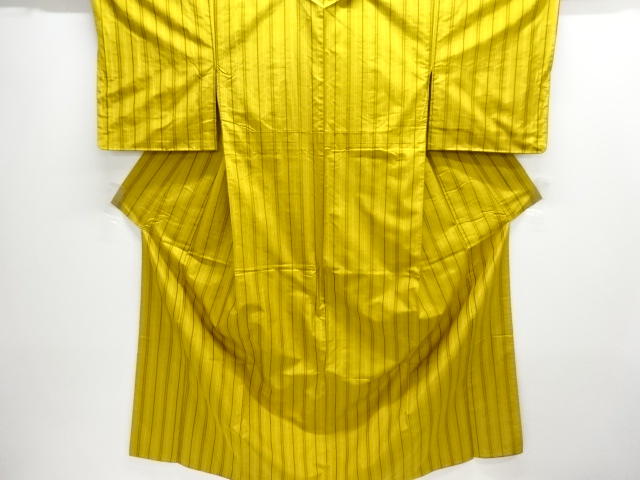 縞織出し米沢紬着物